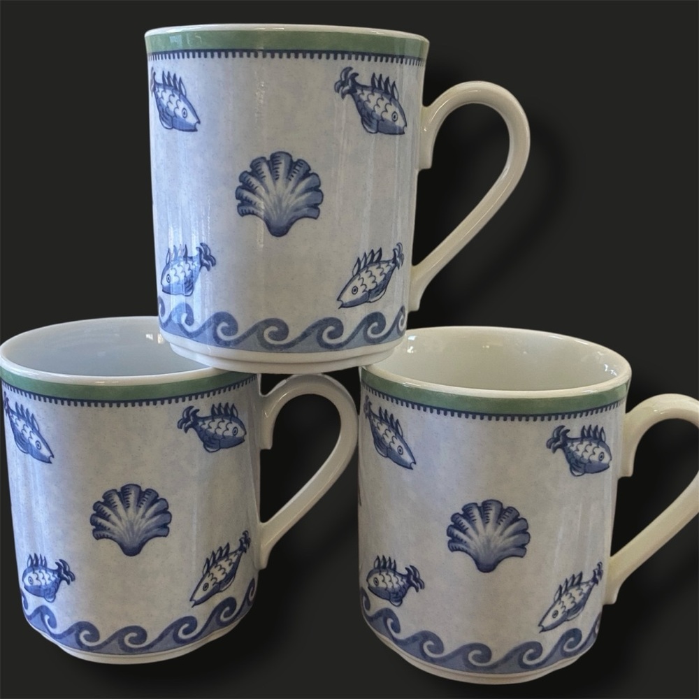 MINT Set of 3 Corsica Villeroy & Boch Switch 3 Porcelain Coffee Tea Mug Germany